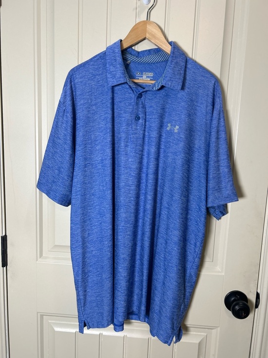 Under Armour Other - Under Armour Men’s Heatgear Blue Performance Polo LooseFit Golf ShortSleeve 2XL